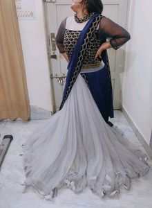 It's A Engagement  Heavy Flared Gown Beautiful