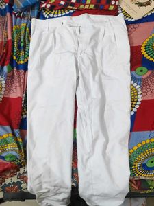 White Casual Pants
