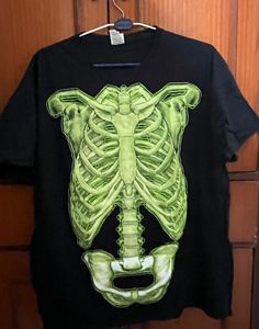 unisex skeleton streetwear oversized tshirt
