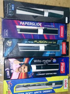 5 Different Ball Pens Combo