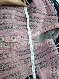 Frill Elegant Knit Cardigan