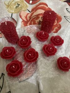 Red Rose Candles