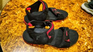 Black & Red Sandals