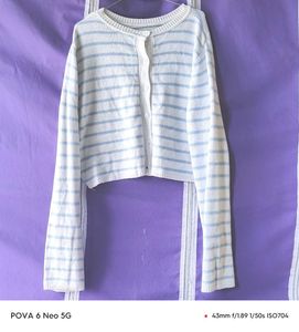 Striped Knit Cardigan