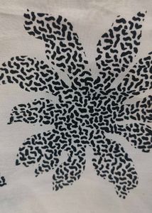 ✨ Elegant Off-White Foreign Saree – Black &amp; Gold