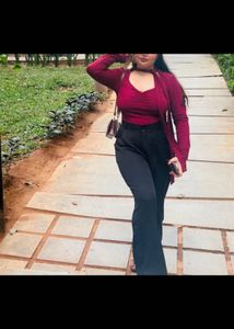 savana Burgundy scarf top