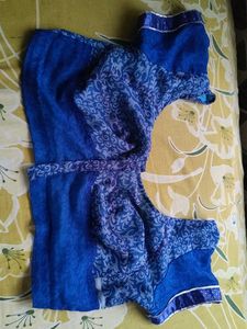 Floral Print Chiffon Saree