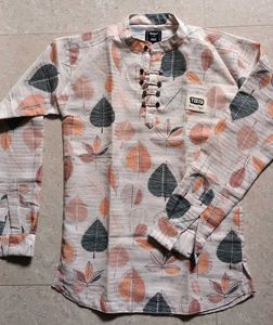 Leaf Print Shirt