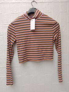 New with tag Korean Striped Turtleneck Long Sleeve