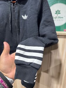 Adidas Originals Sherpa Fleece Lined Zipup Hoodie