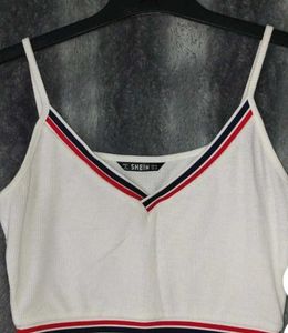 Cute White Shein Crop Top