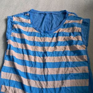 Stylish Super Cool Blue Western Top