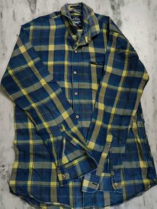 Men's Blue & Yellow Checkered Shirt