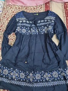 Tokyo Talkies Navy Kurti