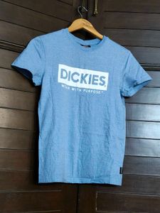 Dickies Boy Blue Cotton Graphic Print Tshirt