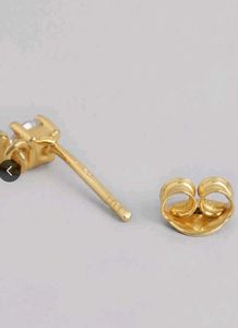 925 Real Silver Drop Earrings (18k Gold Plated)