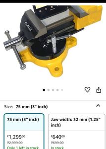 CLIMAX TABLE BABY VICE 75MMSWIVEL BASE