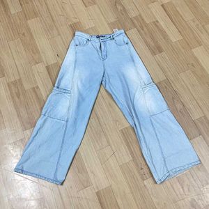 Wide Leg Light Wash Jeans Women.