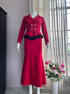 Red Luxe Stretchable Dress