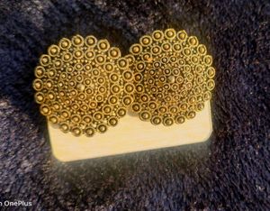 Gold Oxidised Studs