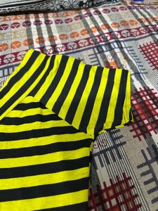 Striped Black &amp; Yellow Dress