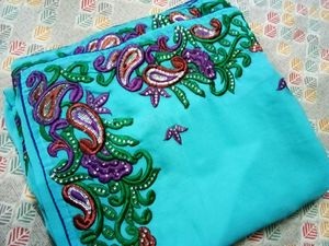 Beautifull Ambroidary Saree