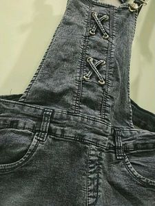 Denim Overall Shorts