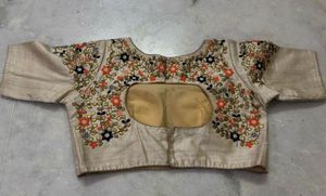 Exquisite Embroidered Gotta Patti WorkSilk Blouse