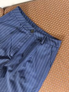 Pinstripe Wide Leg Trousers