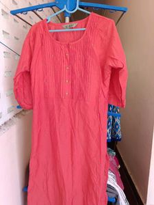 Coral Dotez Tunic