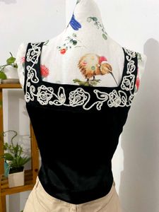 Beautiful black embroidery top