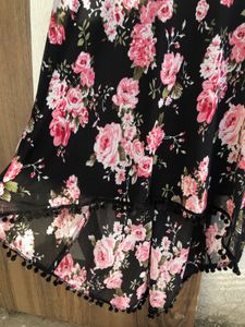 Flower Printed Colour Top
