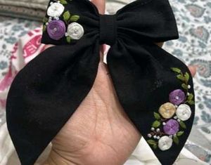 Embroidery design hair bow🎀