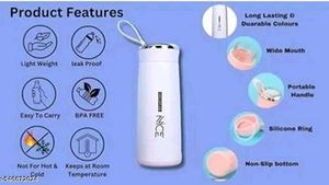 Stylish White Water Bottle 🤍