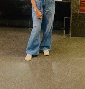 Blue Flared Jeans