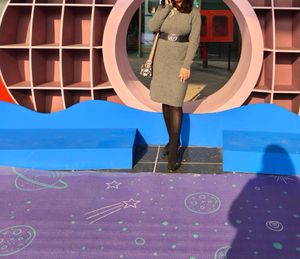 Gray Knit Dress without Belt