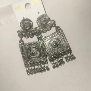 Mirror Chandbali Earrings | set of 4