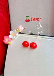 Cherry Blossom Earrings 🍒🌸