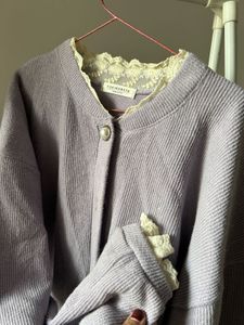 Lace Trim Cardigan