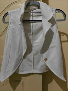 Sleeveless Open Front Shrug