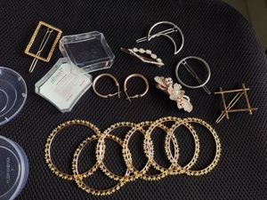 Hair Accessories Bundle( Clips, Bangles,earrings)