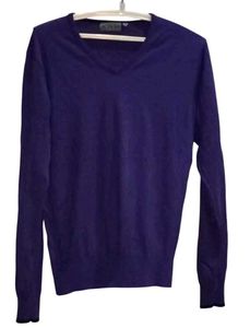 Purple V-Neck Sweater