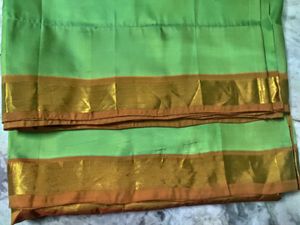Green Color Pure Kanjeevaram Silk saree