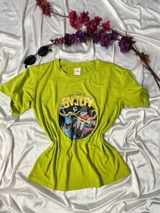 Lime Green Graphic Tee