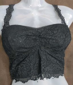 Black Lace Bralette Top 🖤