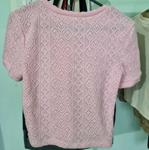 Pink Knit Top