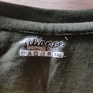 Unisex Green T-Shirt (Size - 5XL)