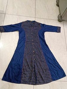 Stylish Blue Printed Kurta (XxL)