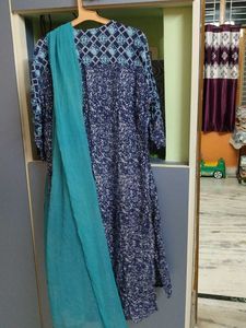 Blue And Dark Kurti