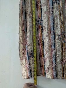 Elegant Striped Floral Kurta